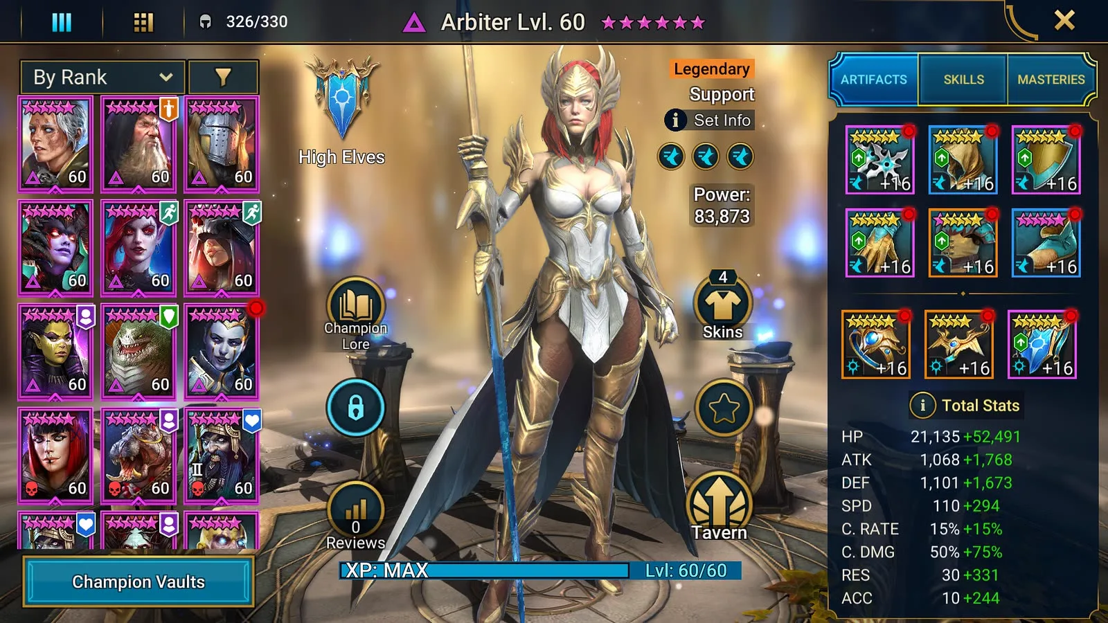 Raid Shadow Legends champions